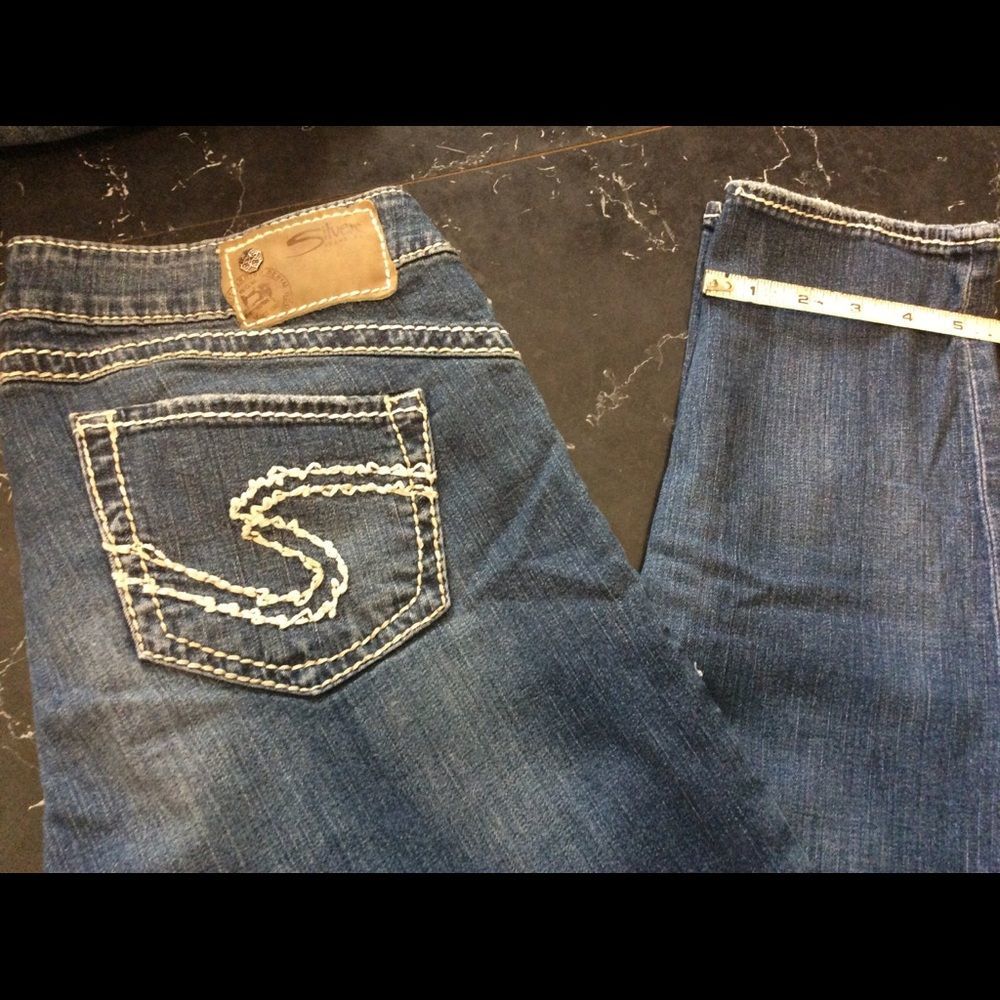 Silver skinny jeans